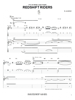 page one of Redshift Riders (Guitar Tab)