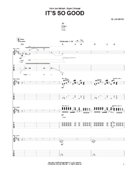 page one of It's So Good (Guitar Tab)