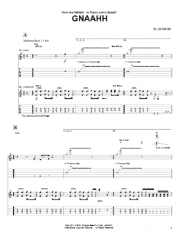 page one of Gnaahh (Guitar Tab)