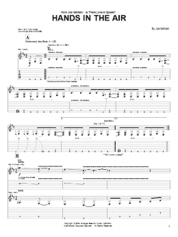 page one of Hands In The Air (Guitar Tab)