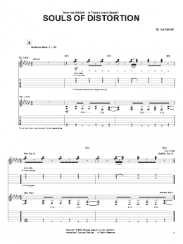 page one of Souls Of Distortion (Guitar Tab)
