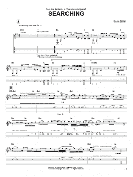 page one of Searching (Guitar Tab)