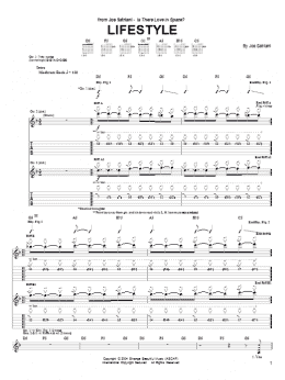 page one of Lifestyle (Guitar Tab)