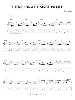 page one of Theme For A Strange World (Guitar Tab)