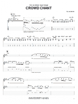 page one of Crowd Chant (Guitar Tab)