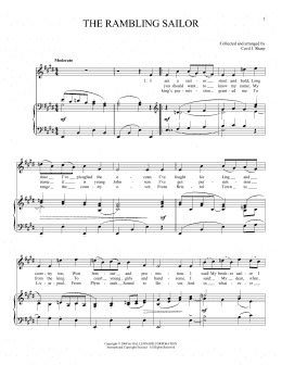 page one of The Rambling Sailor (Piano & Vocal)