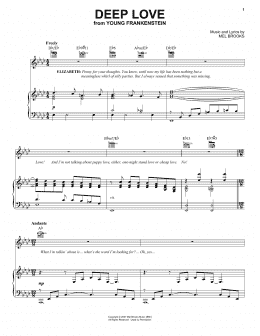 page one of Deep Love (Piano, Vocal & Guitar Chords (Right-Hand Melody))