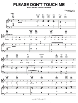 page one of Please Don't Touch Me (Piano, Vocal & Guitar Chords (Right-Hand Melody))