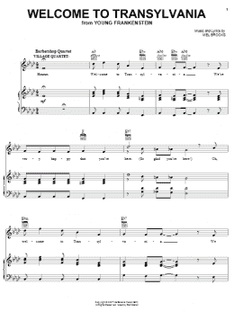 page one of Welcome To Transylvania (Piano, Vocal & Guitar Chords (Right-Hand Melody))