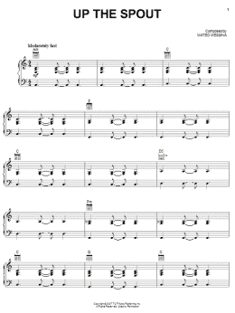 page one of Up The Spout (Piano, Vocal & Guitar Chords (Right-Hand Melody))