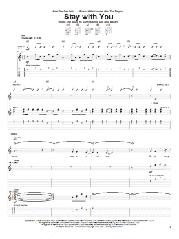 page one of Stay With You (Guitar Tab)