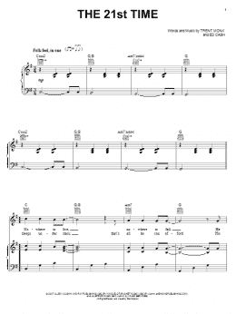 page one of The 21st Time (Piano, Vocal & Guitar Chords (Right-Hand Melody))