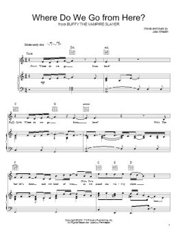 page one of Where Do We Go From Here? (Piano, Vocal & Guitar Chords (Right-Hand Melody))