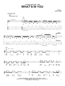 page one of What's In You (Guitar Tab)