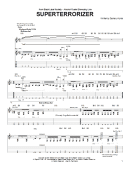 page one of Superterrorizer (Guitar Tab)