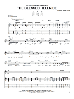 page one of The Blessed Hellride (Guitar Tab)