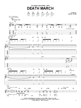 page one of Death March (Guitar Tab)