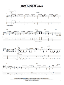 page one of That Kind Of Love (Guitar Tab)