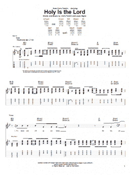 page one of Holy Is The Lord (Guitar Tab)