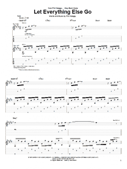 page one of Let Everything Else Go (Guitar Tab)