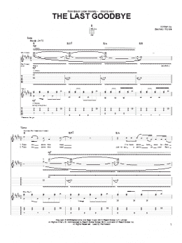 page one of The Last Goodbye (Guitar Tab)