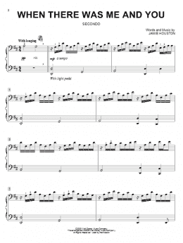 page one of When There Was Me And You (Piano Duet)