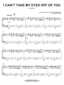 page one of I Can't Take My Eyes Off Of You (Piano Duet)