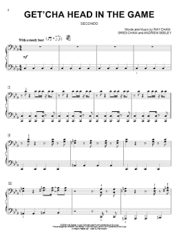 page one of Get'cha Head In The Game (from High School Musical) (Piano Duet)