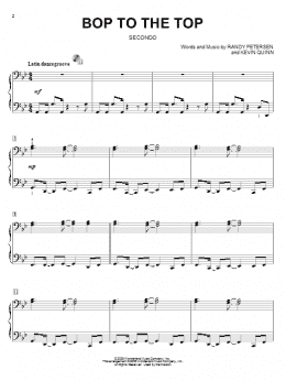 page one of Bop To The Top (from High School Musical) (Piano Duet)