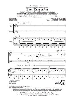 page one of Ever Ever After (from Enchanted) (arr. Ed Lojeski) (SAB Choir)