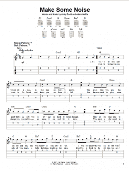 page one of Make Some Noise (Easy Guitar Tab)