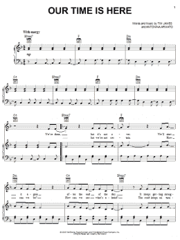 page one of Our Time Is Here (from Camp Rock) (Piano, Vocal & Guitar Chords (Right-Hand Melody))