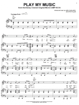 page one of Play My Music (Piano, Vocal & Guitar Chords (Right-Hand Melody))
