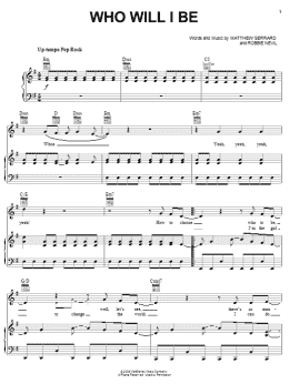 page one of Who Will I Be (from Camp Rock) (Piano, Vocal & Guitar Chords (Right-Hand Melody))