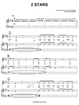 page one of 2 Stars (Piano, Vocal & Guitar Chords (Right-Hand Melody))