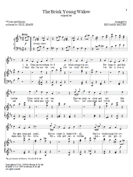 page one of The Brisk Young Widow (Piano & Vocal)