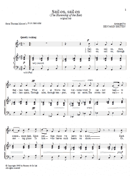 page one of Sail On, Sail On (Piano & Vocal)