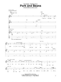 page one of Pork And Beans (Guitar Tab)