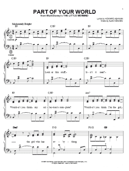 page one of Part Of Your World (from The Little Mermaid) (Accordion)