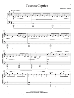 page one of Toccata Caprice (Educational Piano)