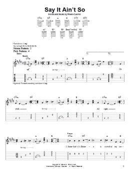 page one of Say It Ain't So (Easy Guitar Tab)