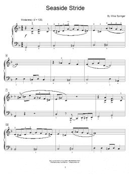 page one of Seaside Stride (Educational Piano)