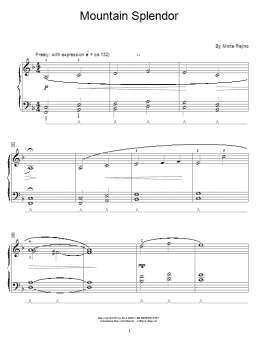 page one of Mountain Splendor (Educational Piano)