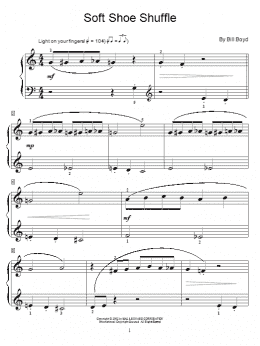 page one of Soft Shoe Shuffle (Educational Piano)