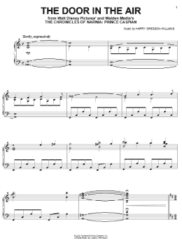 page one of The Door In The Air (Piano Solo)
