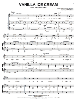 page one of Vanilla Ice Cream (Piano, Vocal & Guitar Chords (Right-Hand Melody))