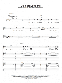 page one of Do You Love Me (Guitar Tab)