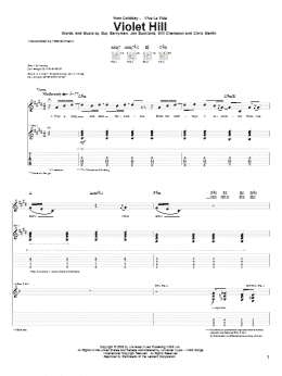 page one of Violet Hill (Guitar Tab)
