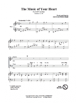 page one of The Music Of Your Heart (SATB Choir)