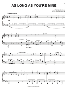 page one of As Long As You're Mine (from Wicked) (Piano Solo)
